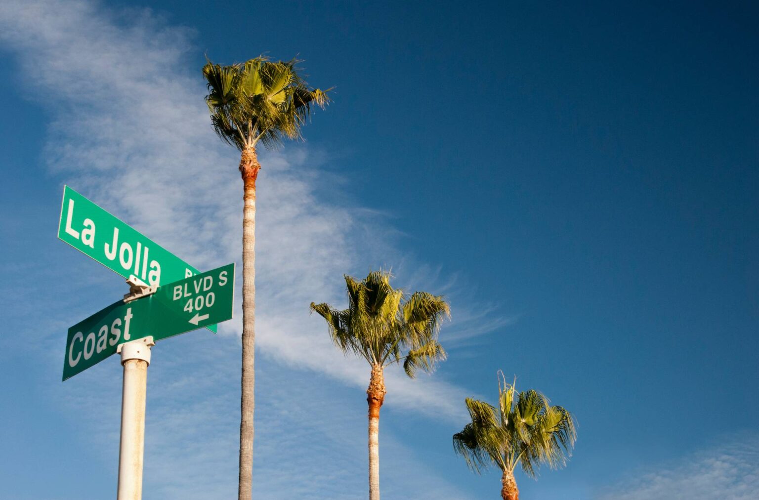Street sign saying La Jolla