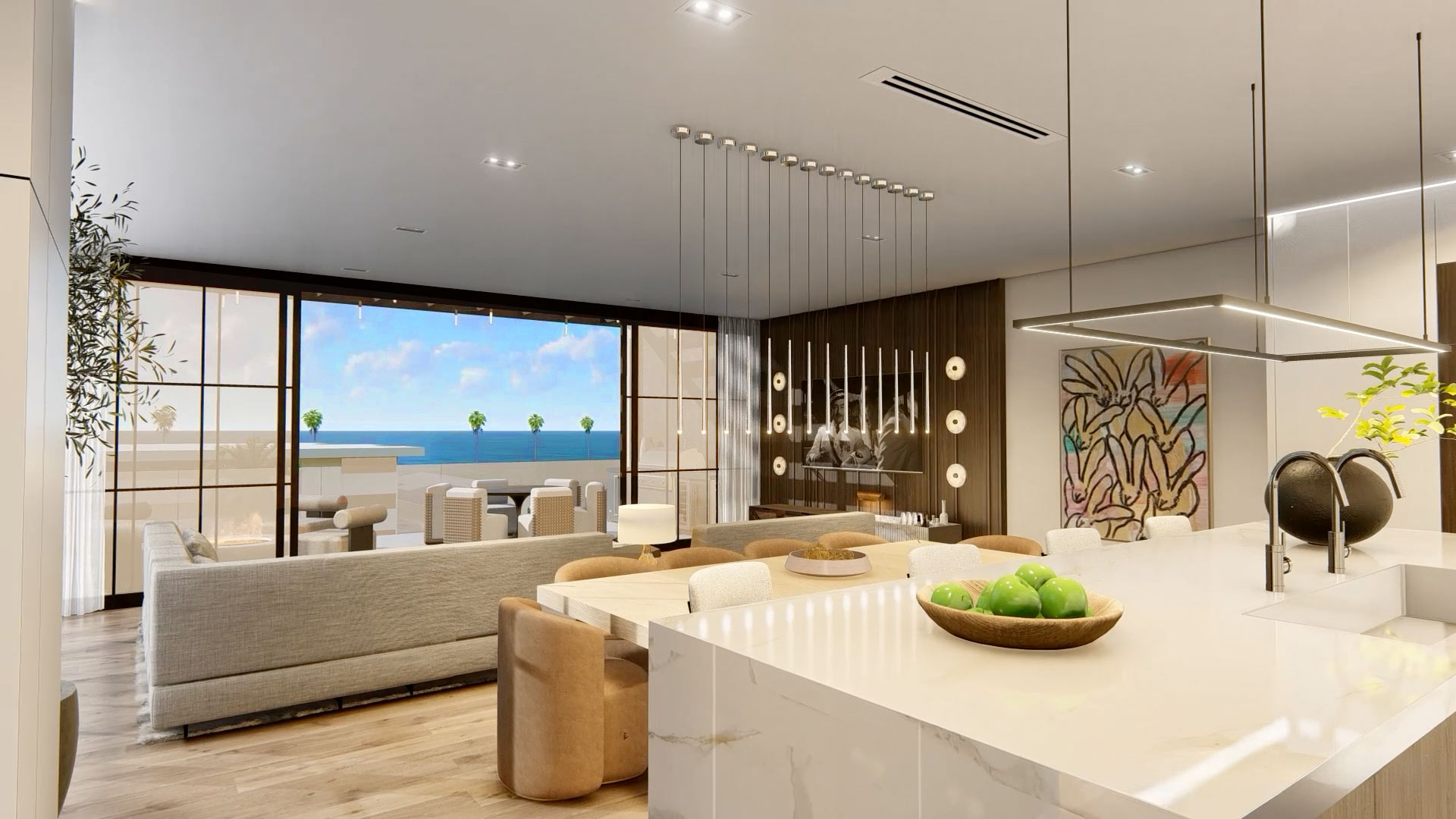 interior Residence with balcony