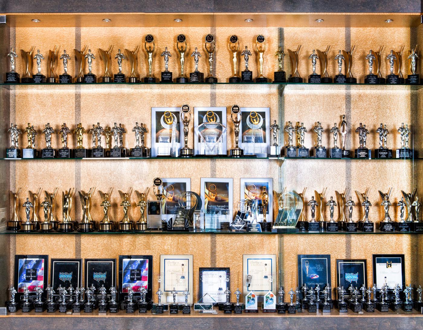 wall of awards