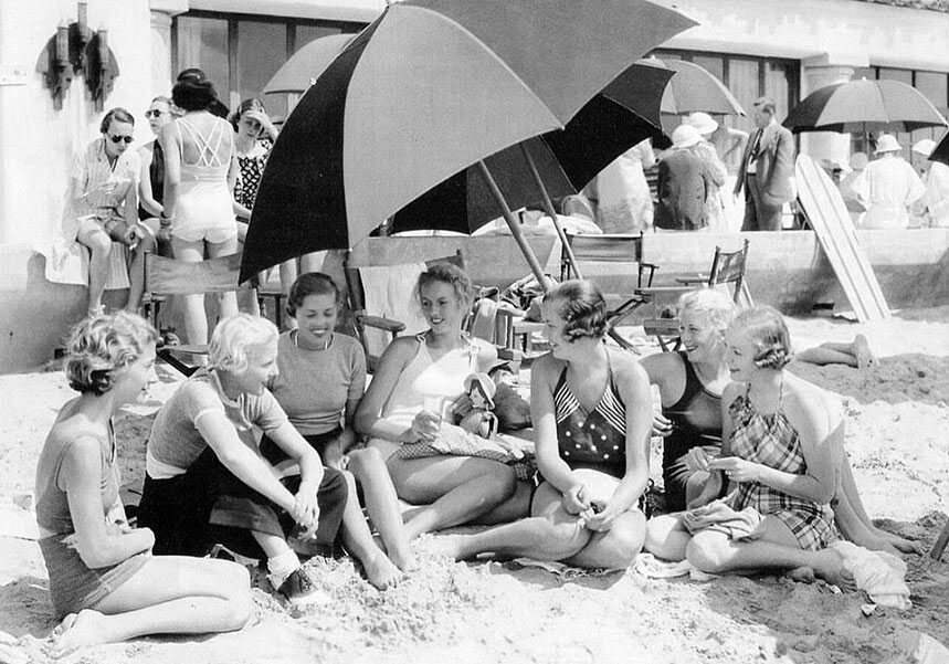 La Jolla Historic beach ladies